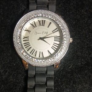 Silver and Black Women's Watch